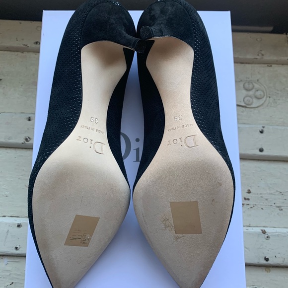 Authentic Christian Dior Laser Cut Suede Pumps - Picture 3 of 8